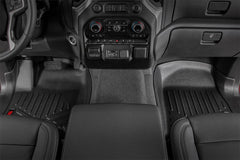 Rough Country Heavy Duty Floor Mats - M - 21614 - Black Patch Performance - ROUGM21614
