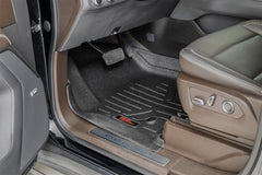 Rough Country Heavy Duty Floor Mats - M - 21712 - Black Patch Performance - ROUGM21712