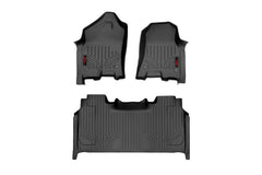 Rough Country Heavy Duty Floor Mats - M-31422 - Black Patch Performance - ROUGM31422