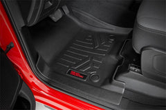 Rough Country Heavy Duty Floor Mats - M-31422 - Black Patch Performance - ROUGM31422