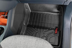 Rough Country Heavy Duty Floor Mats - M - 51102 - Black Patch Performance - ROUGM51102