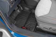 Rough Country Heavy Duty Floor Mats - M - 51102 - Black Patch Performance - ROUGM51102