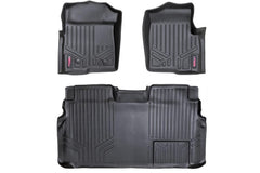 Rough Country Heavy Duty Floor Mats - M - 51112 - Black Patch Performance - ROUGM51112