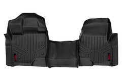 Rough Country Heavy Duty Floor Mats - M - 5115 - Black Patch Performance - ROUGM5115