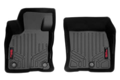 Rough Country Heavy Duty Floor Mats - M - 5132 - Black Patch Performance - ROUGM5132