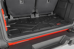 Rough Country Heavy Duty Floor Mats - M - 5165 - Black Patch Performance - ROUGM5165