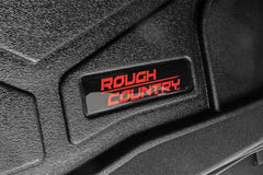 Rough Country Heavy Duty Floor Mats - M - 5165 - Black Patch Performance - ROUGM5165