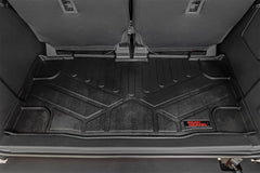 Rough Country Heavy Duty Floor Mats - M - 5165 - Black Patch Performance - ROUGM5165