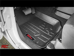 Rough Country Heavy Duty Floor Mats - M-60200 - Black Patch Performance - ROUGM60200