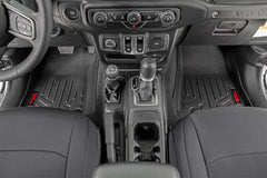 Rough Country Heavy Duty Floor Mats - M-61505 - Black Patch Performance - ROUGM61505