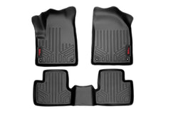 Rough Country Heavy Duty Floor Mats - M-61702 - Black Patch Performance - ROUGM61702
