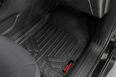 Rough Country Heavy Duty Floor Mats - M-61702 - Black Patch Performance - ROUGM61702