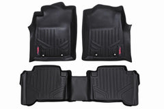 Rough Country Heavy Duty Floor Mats - M - 70713 - Black Patch Performance - ROUGM70713
