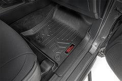 Rough Country Heavy Duty Floor Mats - M - 71313 - Black Patch Performance - ROUGM71313