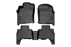 Rough Country Heavy Duty Floor Mats - M - 71313 - Black Patch Performance - ROUGM71313