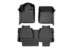 Rough Country Heavy Duty Floor Mats - M-71413 - Black Patch Performance - ROUGM71413