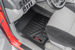 Rough Country Heavy Duty Floor Mats - M - 75113 - Black Patch Performance - ROUGM75113