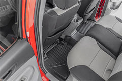 Rough Country Heavy Duty Floor Mats - M - 75113 - Black Patch Performance - ROUGM75113
