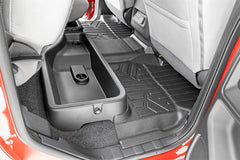 Rough Country Heavy Duty Floor Mats - M - 80515 - Black Patch Performance - ROUGM80515