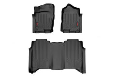 Rough Country Heavy Duty Floor Mats - M-81715 - Black Patch Performance - ROUGM81715