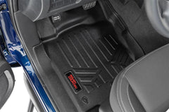Rough Country Heavy Duty Floor Mats - M-81715 - Black Patch Performance - ROUGM81715