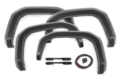 Rough Country Fender Flares - O - T12421 - 1J9 - Black Patch Performance - ROUGOT124211J9
