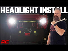 Rough Country LED Headlights - RCH5100 - Black Patch Performance - ROUGRCH5100