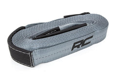 Rough Country Winch Strap - RS120 - Black Patch Performance - ROUGRS120
