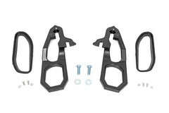 Rough Country Forged Tow Hooks - RS185 - Black Patch Performance - ROUGRS185
