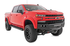 Rough Country HD2 Cab Length Running Boards - SRB01900B - Black Patch Performance - ROUGSRB01900B
