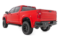 Rough Country HD2 Cab Length Running Boards - SRB01900B - Black Patch Performance - ROUGSRB01900B
