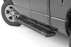 Rough Country HD2 Cab Length Running Boards - SRB020877A - Black Patch Performance - ROUGSRB020877A
