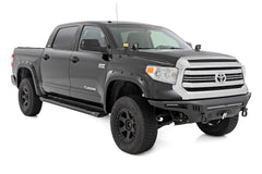 Rough Country HD2 Cab Length Running Boards - SRB071791A - Black Patch Performance - ROUGSRB071791A