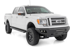 Rough Country HD2 Cab Length Running Boards - SRB091491A - Black Patch Performance - ROUGSRB091491A