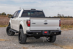 Rough Country HD2 Cab Length Running Boards - SRB091491A - Black Patch Performance - ROUGSRB091491A