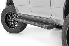 Rough Country HD2 Cab Length Running Boards - SRB091777A - Black Patch Performance - ROUGSRB091777A