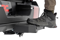 Rough Country HD2 Heavy Duty Receiver Hitch Step - SRB100 - Black Patch Performance - ROUGSRB100