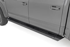 Rough Country HD2 Cab Length Running Boards - SRB151791A - Black Patch Performance - ROUGSRB151791A