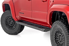 Rough Country HD2 Cab Length Running Boards - SRB202485 - Black Patch Performance - ROUGSRB202485