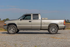Rough Country HD2 Cab Length Running Boards - SRB990677A - Black Patch Performance - ROUGSRB990677A