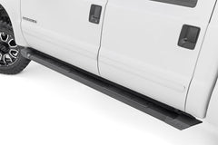 Rough Country HD2 Cab Length Running Boards - SRB991691A - Black Patch Performance - ROUGSRB991691A