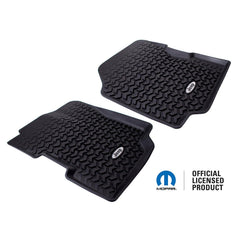 Jeep Floor Mat Set - Front - Black Patch Performance - RUGGDMC12920.22