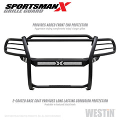 Westin 40-32075 Sportsman X Grille Guard - Black Patch Performance - SBBW164032075