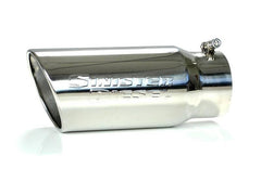 Sinister Diesel Polished 304 Stainless Steel Exhaust Tip (5" to 6") - Black Patch Performance - SINISD56POL