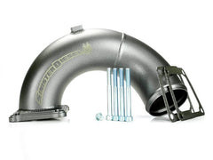 Sinister Diesel Intake Elbow for 1998.5-2002 Dodge Cummins 5.9L (Gray) - Black Patch Performance - SINISDGINTEL5.998