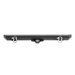 Smittybilt 76750D SRC Classic Rear Bumper W/ D-Rings - Black Textured - Black Patch Performance - SMIT76750D