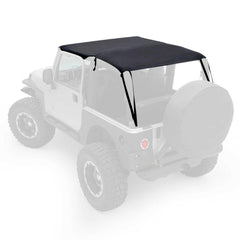 Smittybilt 93635 Extended Top - Black Diamond - Black Patch Performance - SMIT93635