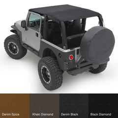 Smittybilt 93635 Extended Top - Black Diamond - Body from Black Patch Performance