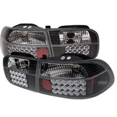 92-95 Honda Civic (Hatchback) Tail Light Set - Black Patch Performance - SPYD5004727