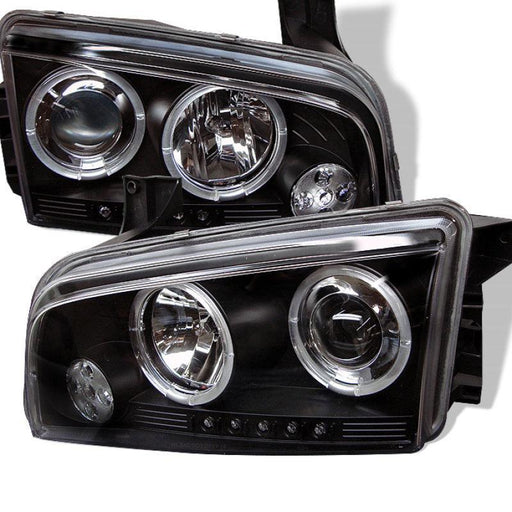 06-10 Dodge Charger Headlight Set - Black Patch Performance - SPYD5009739